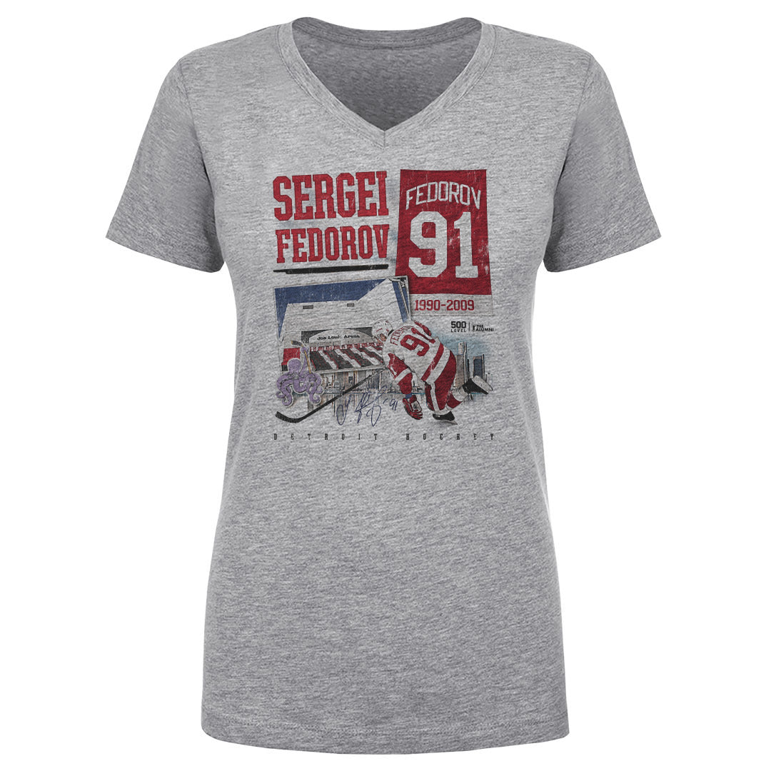 Sergei Fedorov Women's V-Neck T-Shirt | 500 LEVEL
