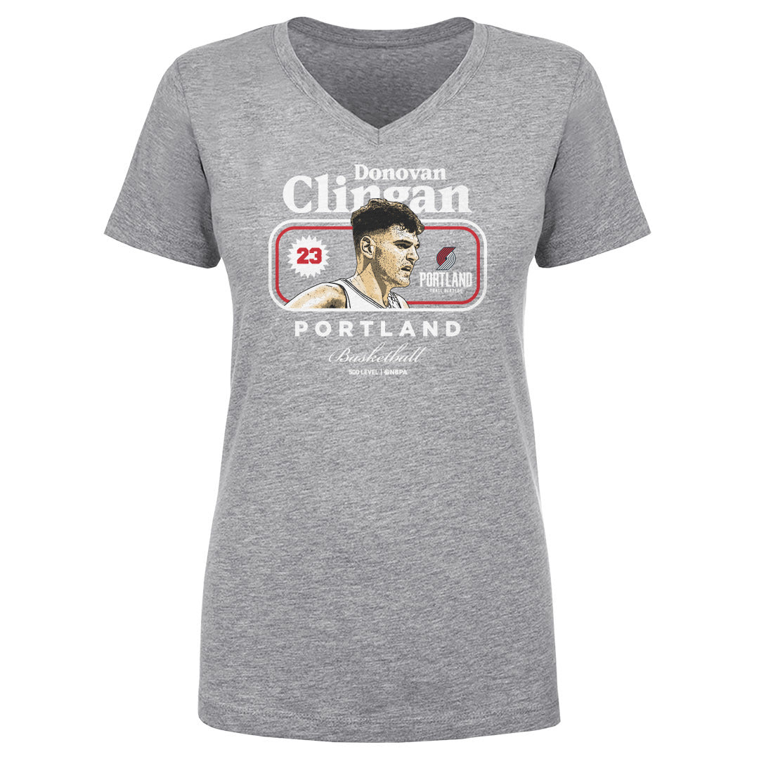 Donovan Clingan Women's V-Neck T-Shirt | 500 LEVEL
