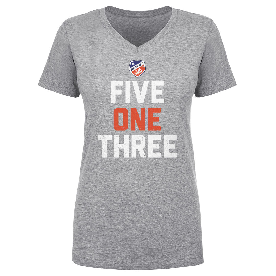 FC Cincinnati Women's V-Neck T-Shirt | 500 LEVEL