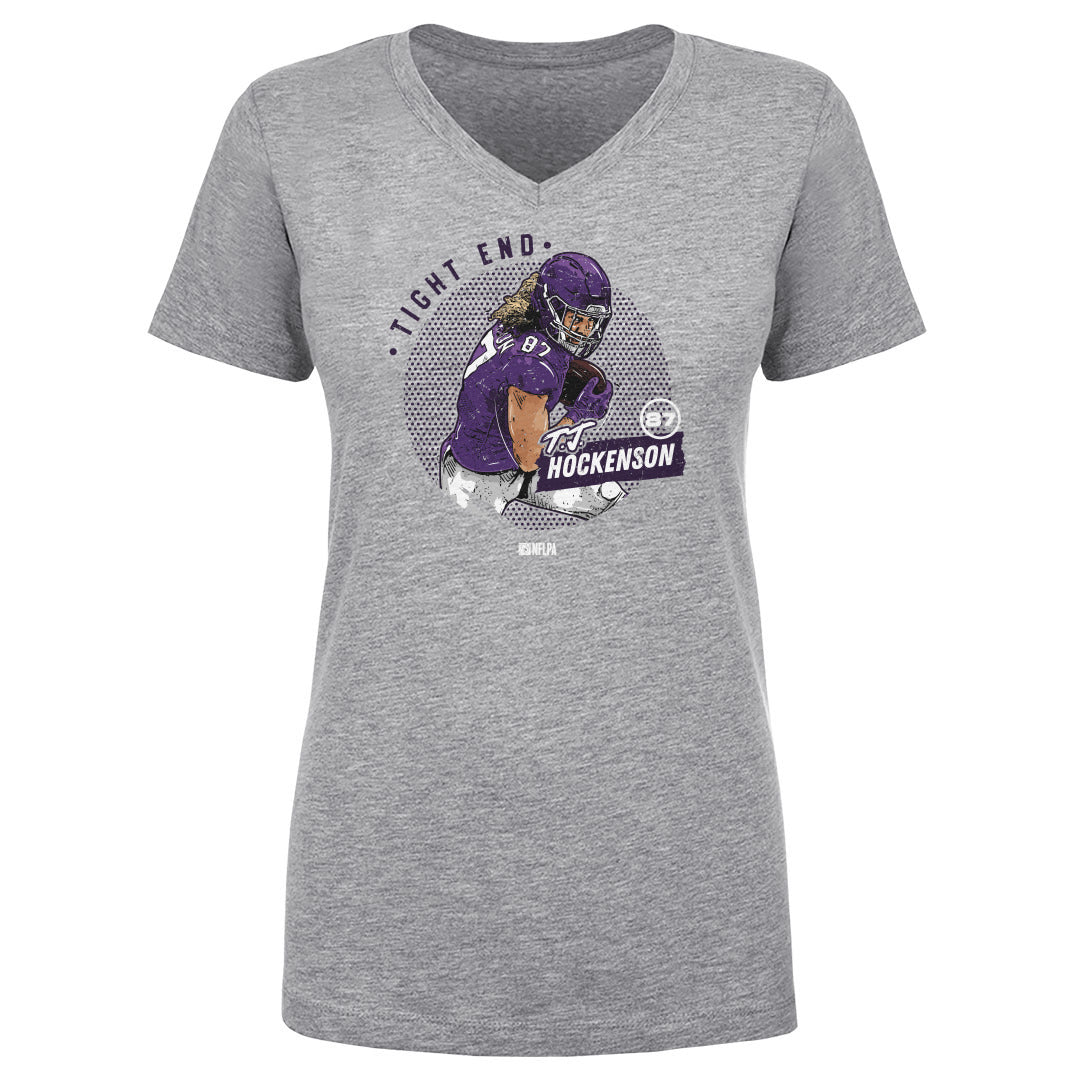 T.J. Hockenson Women's V-Neck T-Shirt | 500 LEVEL
