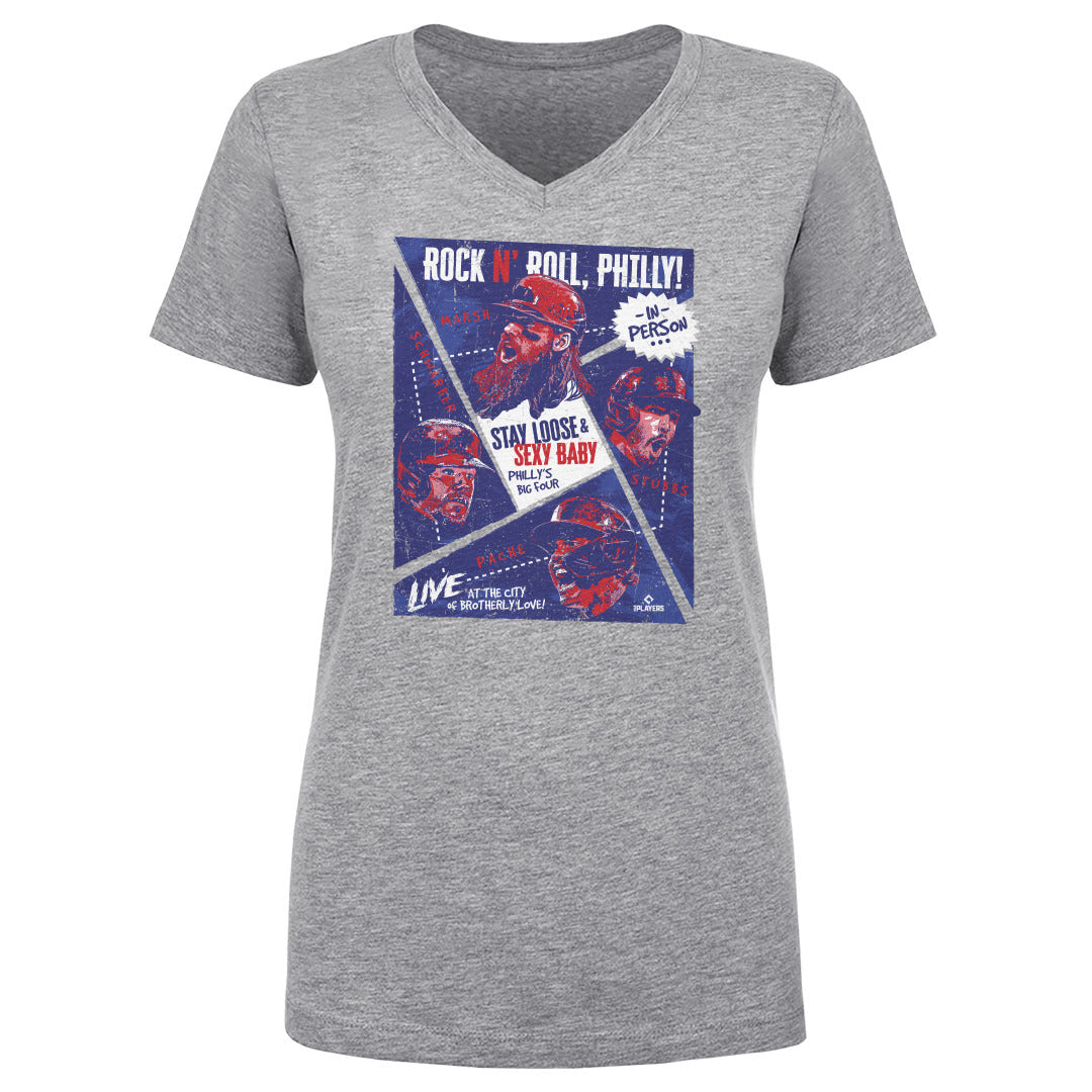 Brandon Marsh Women's V-Neck T-Shirt | 500 LEVEL