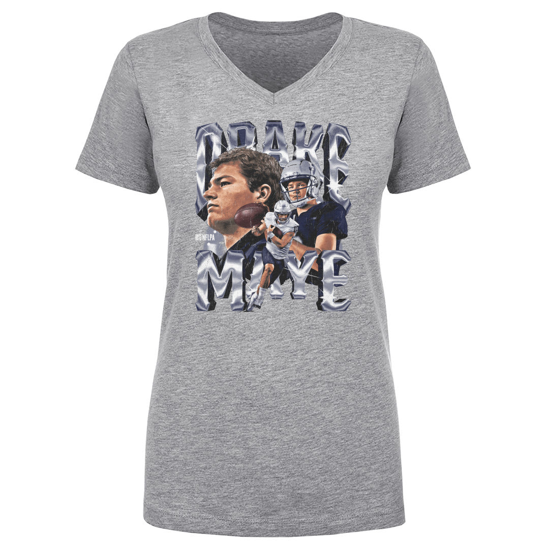 Drake Maye Women's V-Neck T-Shirt | 500 LEVEL