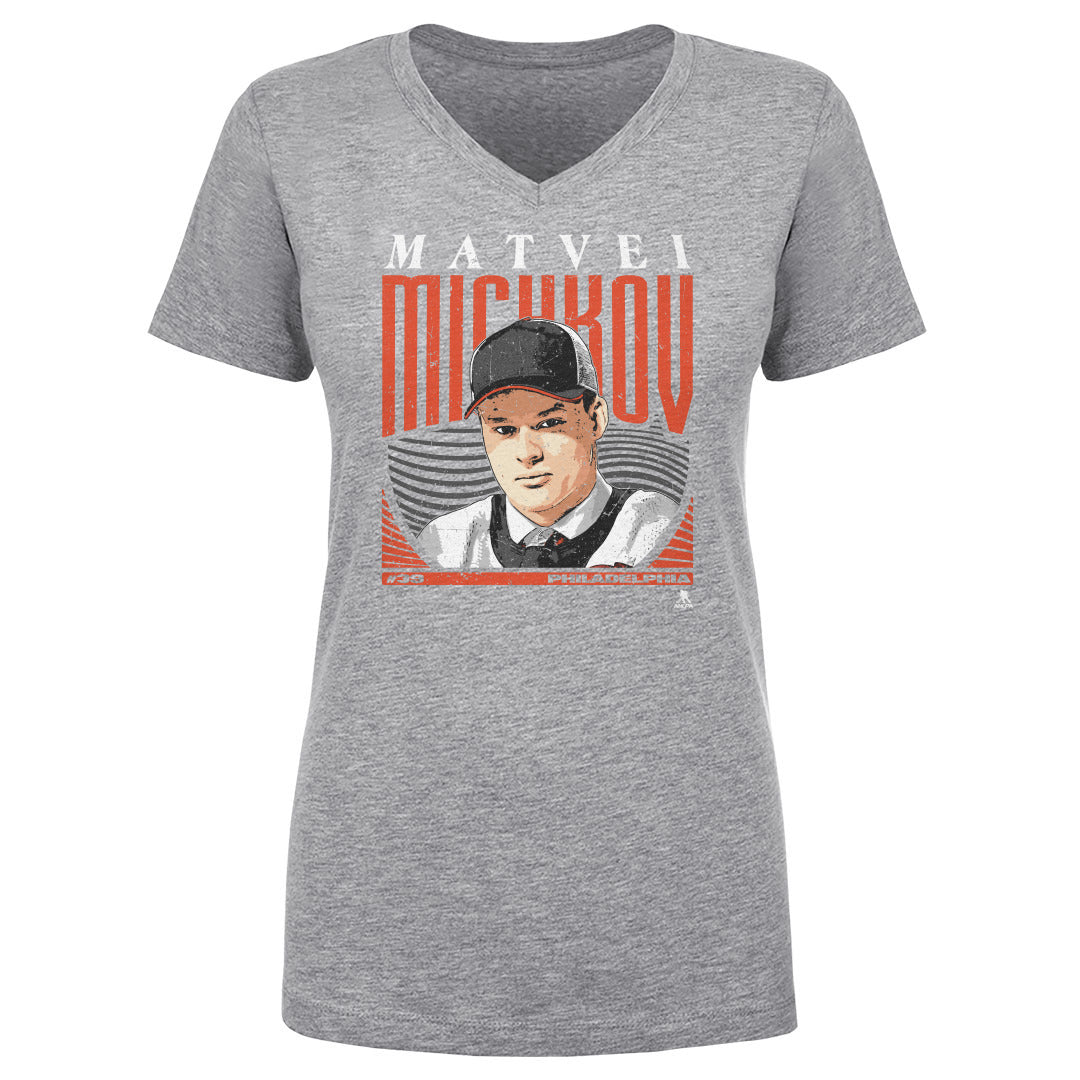 Matvei Michkov Women's V-Neck T-Shirt | 500 LEVEL