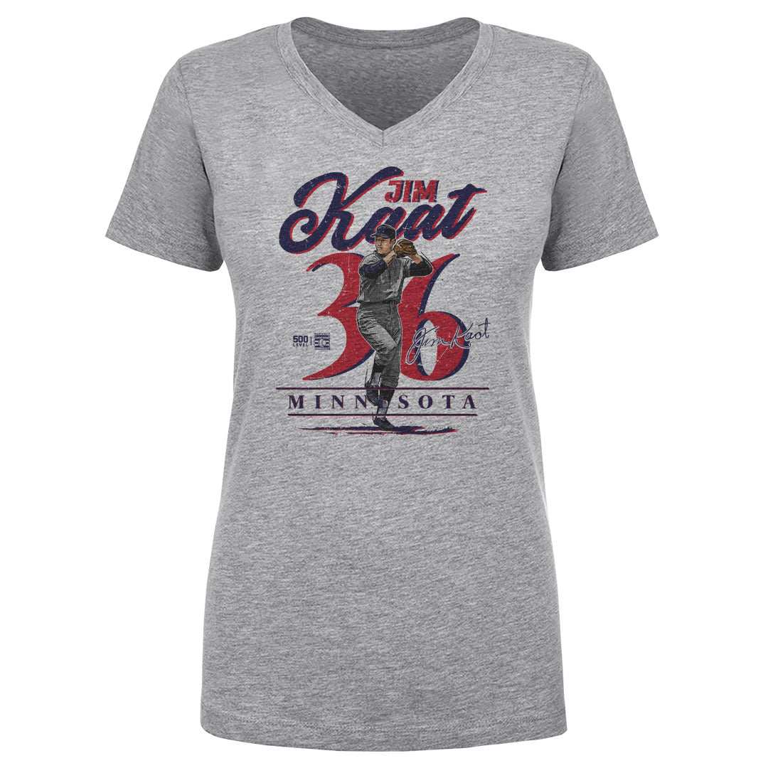 Jim Kaat Women's V-Neck T-Shirt | 500 LEVEL
