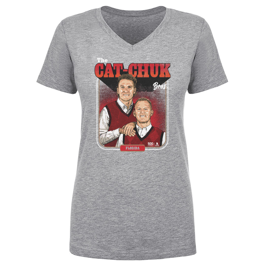 Matthew Tkachuk Women's V-Neck T-Shirt | 500 LEVEL