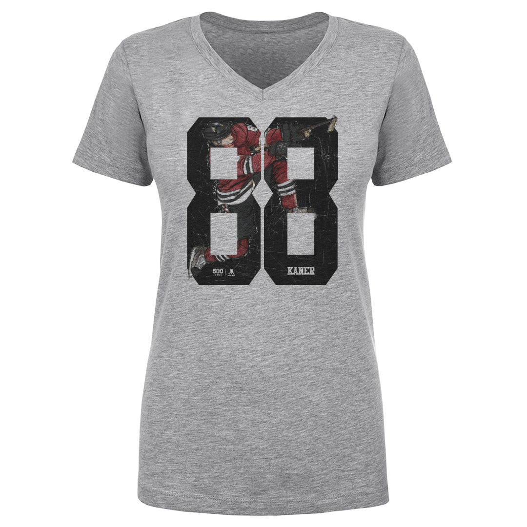 Patrick Kane Women's V-Neck T-Shirt | 500 LEVEL