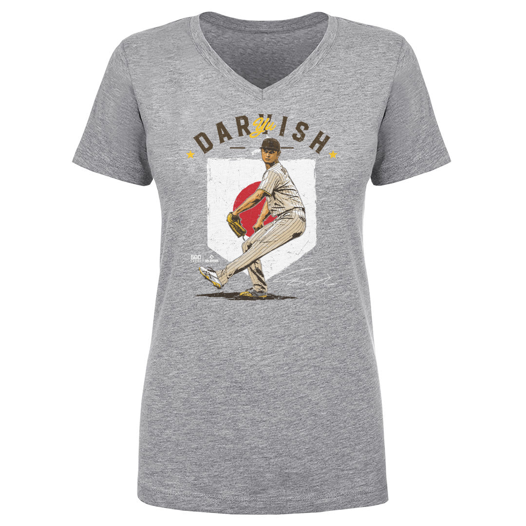 Yu Darvish Women's V-Neck T-Shirt | 500 LEVEL