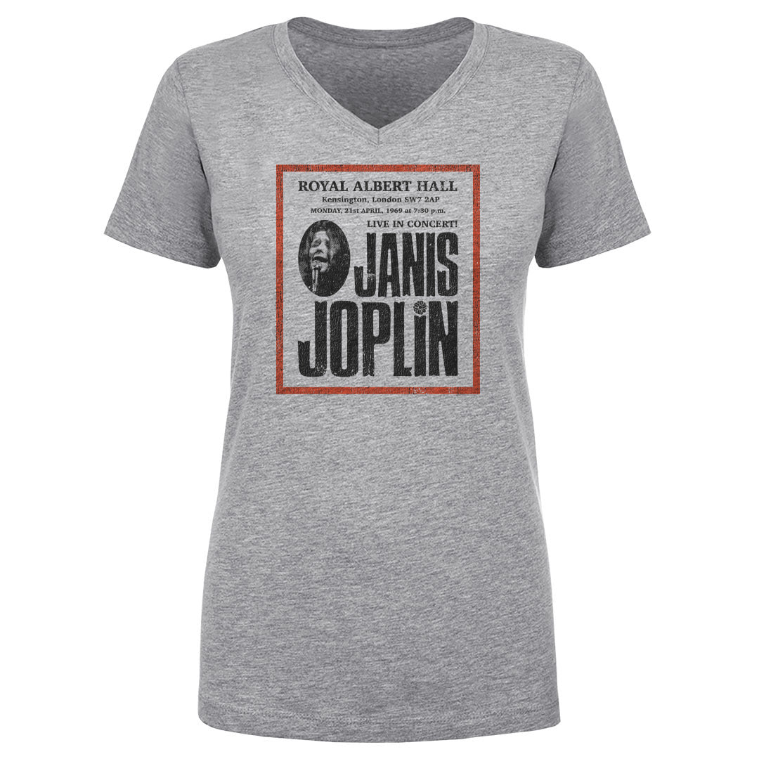 Janis Joplin Women's V-Neck T-Shirt | 500 LEVEL