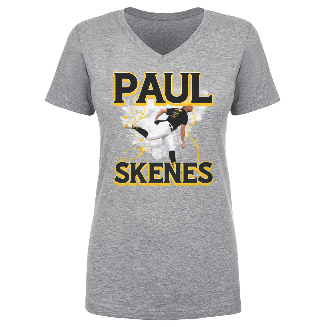 Paul Skenes Women's V-Neck T-Shirt | 500 LEVEL
