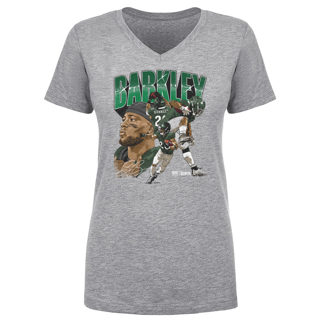 Saquon Barkley Women's V-Neck T-Shirt | 500 LEVEL
