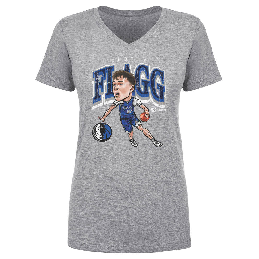 Cooper Flagg Women's V-Neck T-Shirt | 500 LEVEL