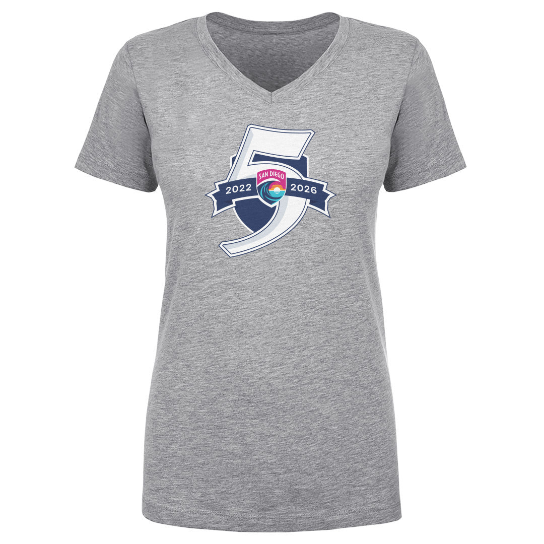 San Diego Wave FC Women's V-Neck T-Shirt | 500 LEVEL