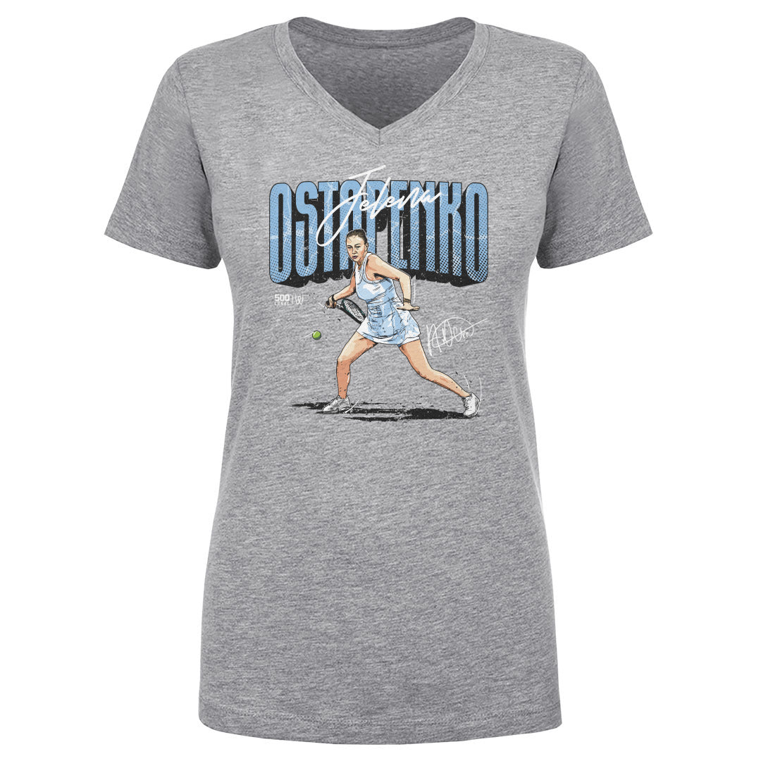 Jelena Ostapenko Women's V-Neck T-Shirt | 500 LEVEL