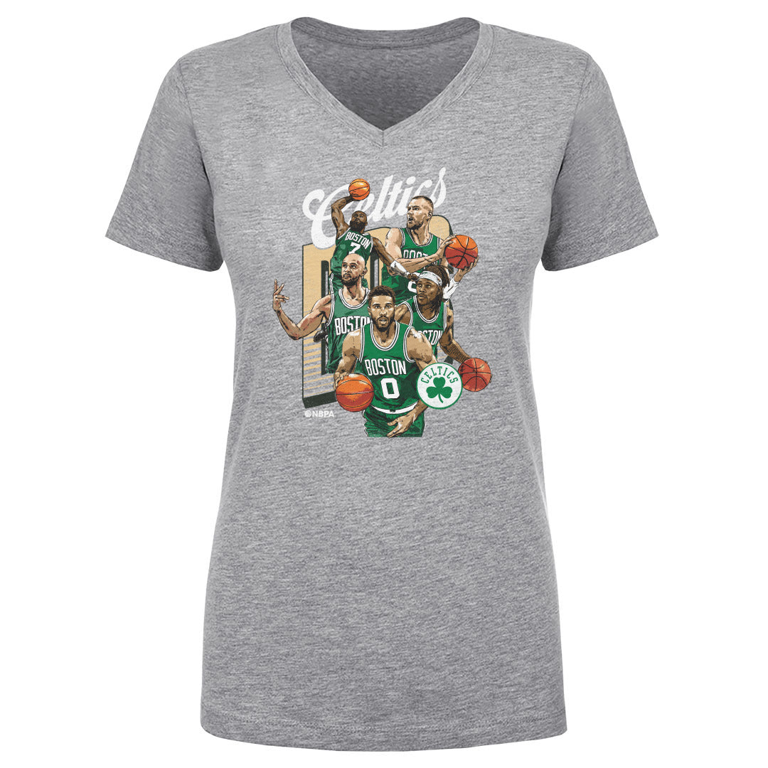 Boston Celtics Women's V-Neck T-Shirt | 500 LEVEL