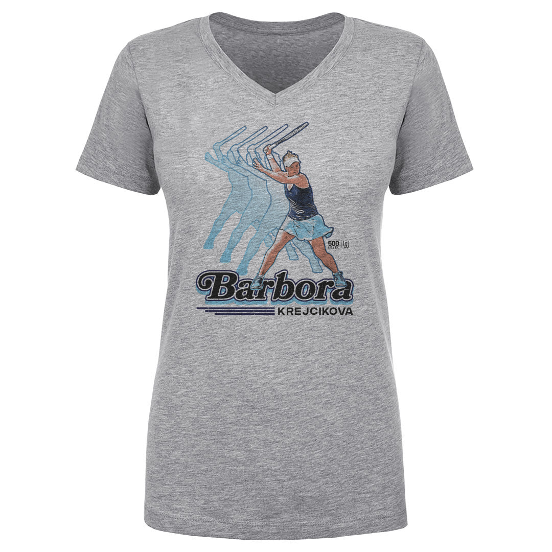 Barbora Krejcikova Women's V-Neck T-Shirt | 500 LEVEL