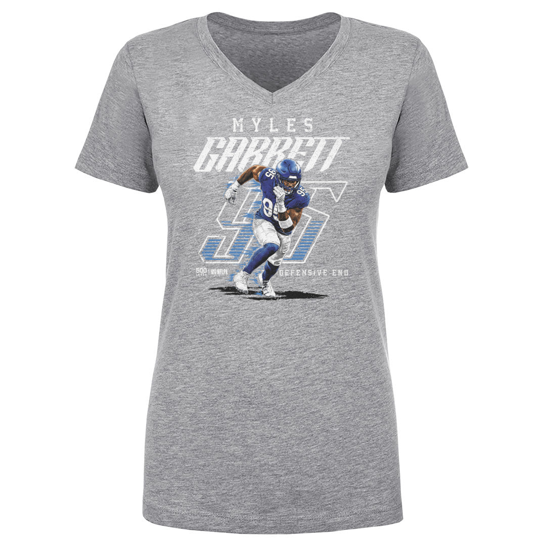 Myles Garrett Women's V-Neck T-Shirt | 500 LEVEL