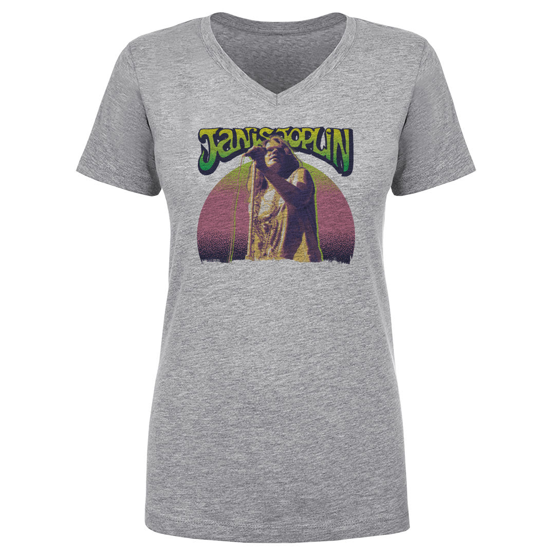 Janis Joplin Women's V-Neck T-Shirt | 500 LEVEL