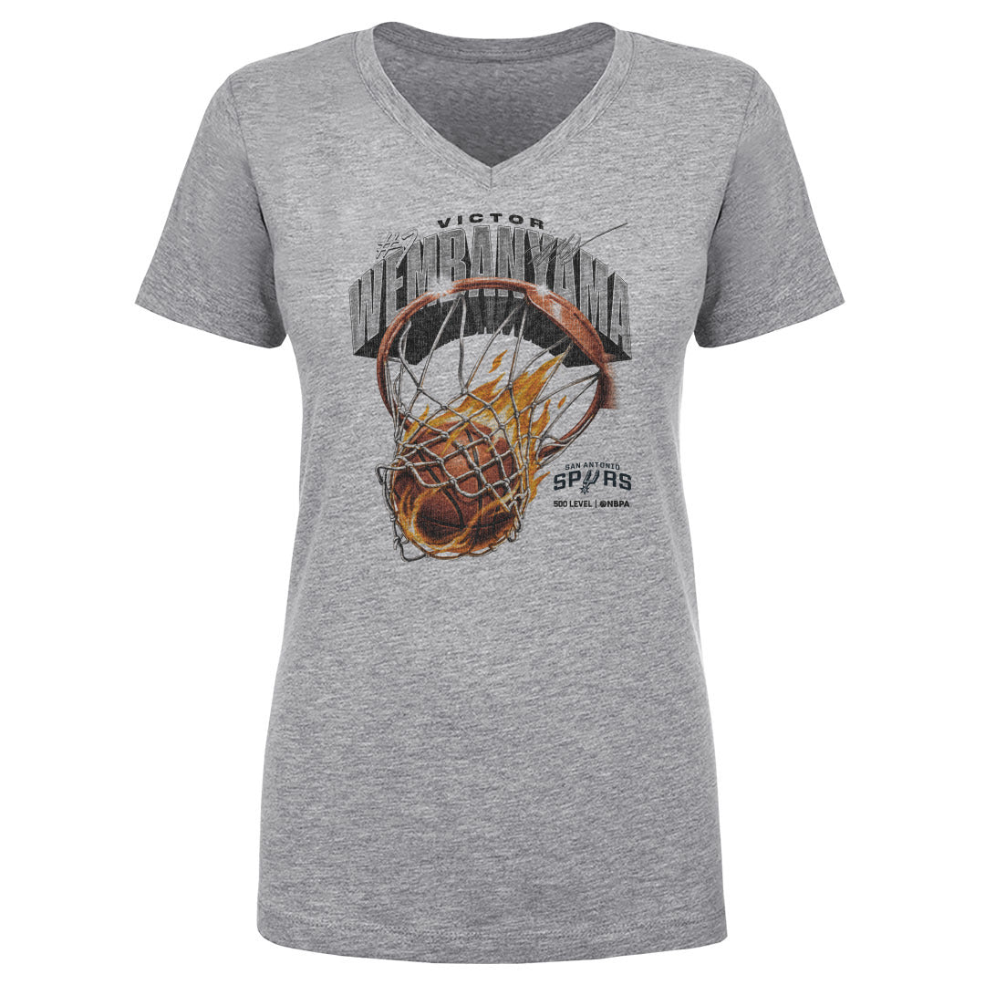 Victor Wembanyama Women's V-Neck T-Shirt | 500 LEVEL