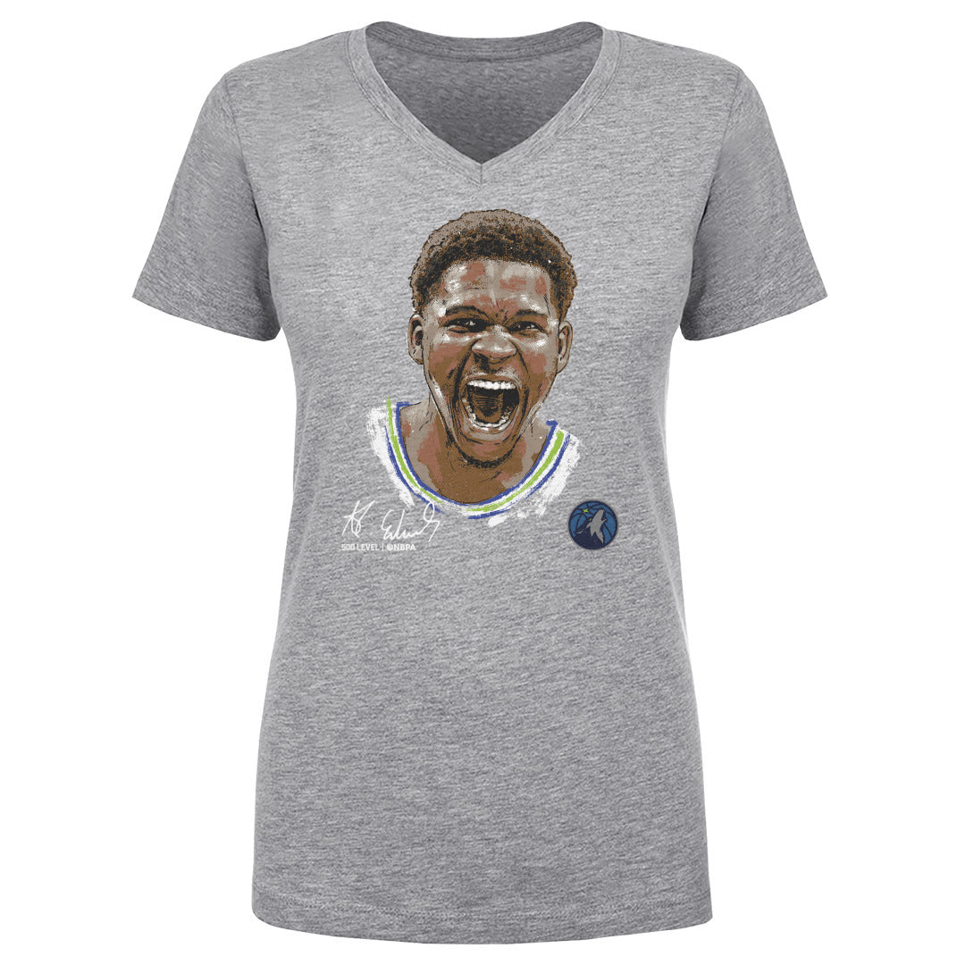 Anthony Edwards Women's V-Neck T-Shirt | 500 LEVEL