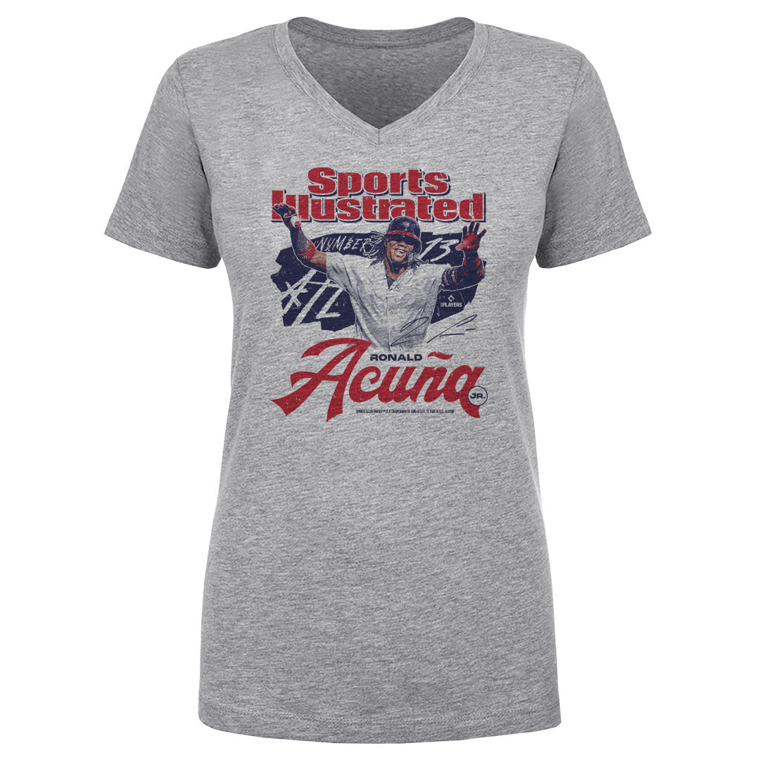 Ronald Acuna Jr. Women's V-Neck T-Shirt | 500 LEVEL