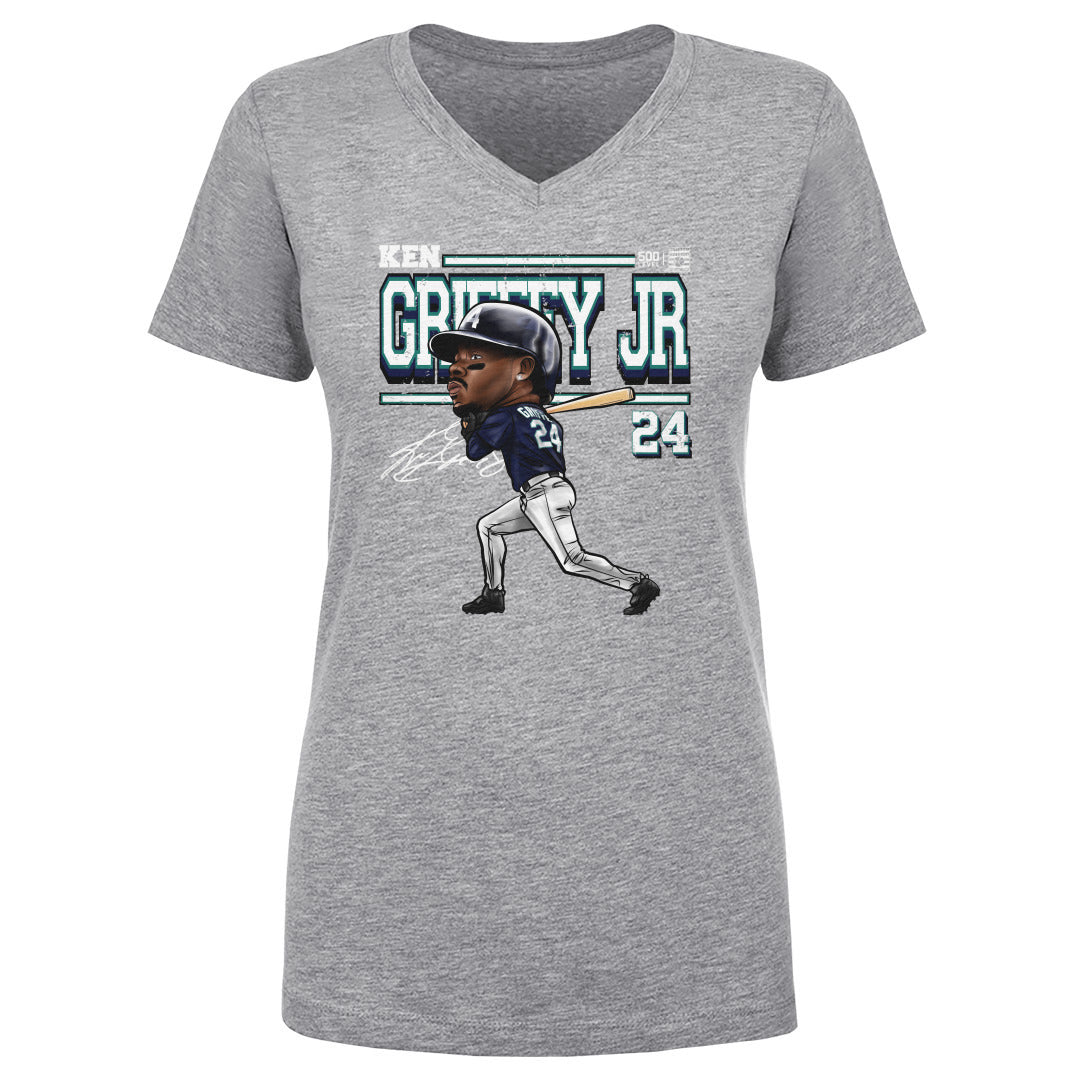 Ken Griffey Jr. Women's V-Neck T-Shirt | 500 LEVEL