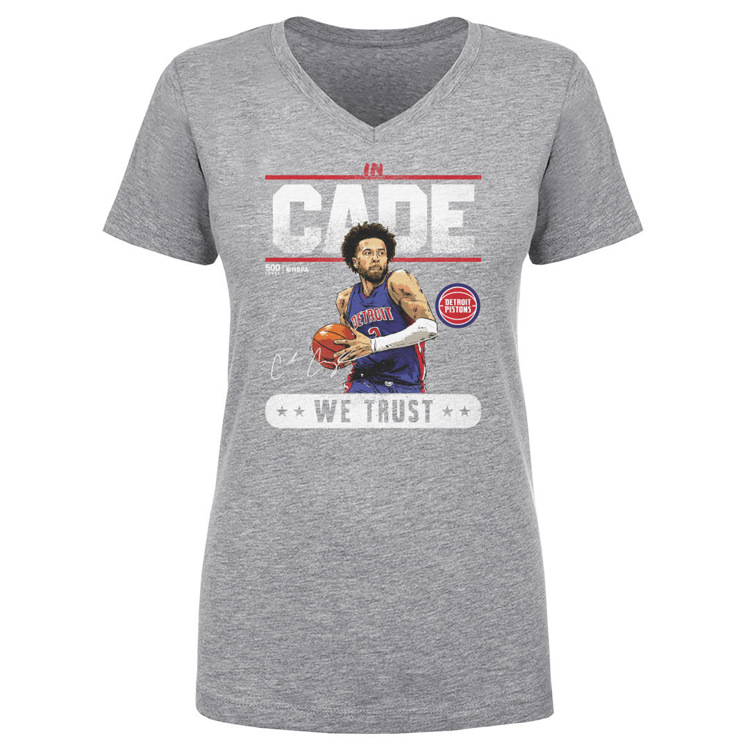 Cade Cunningham Women's V-Neck T-Shirt | 500 LEVEL