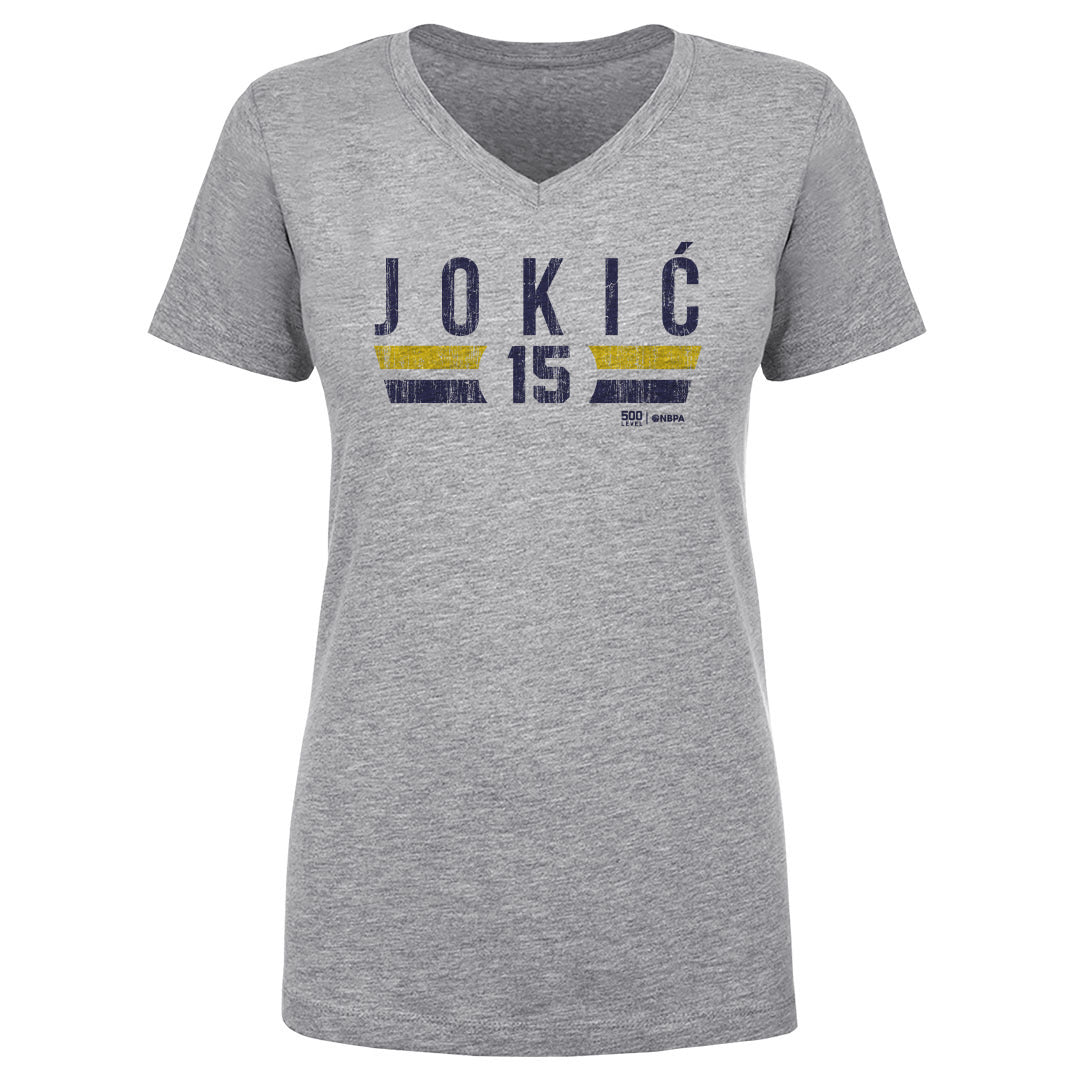 Nikola Jokic Women's V-Neck T-Shirt | 500 LEVEL