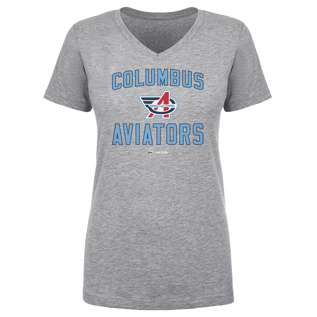 Columbus Aviators Women's V-Neck T-Shirt | 500 LEVEL