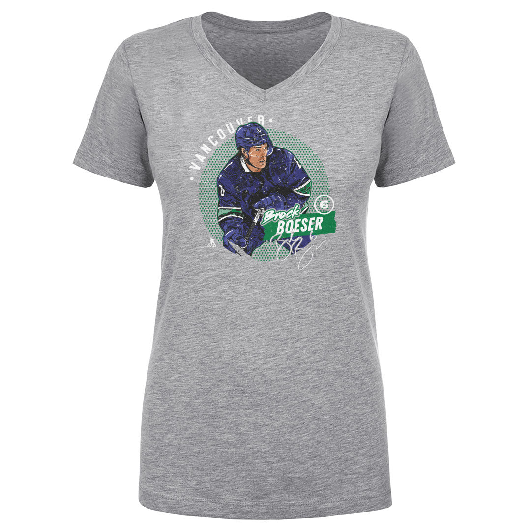 Brock Boeser Women's V-Neck T-Shirt | 500 LEVEL