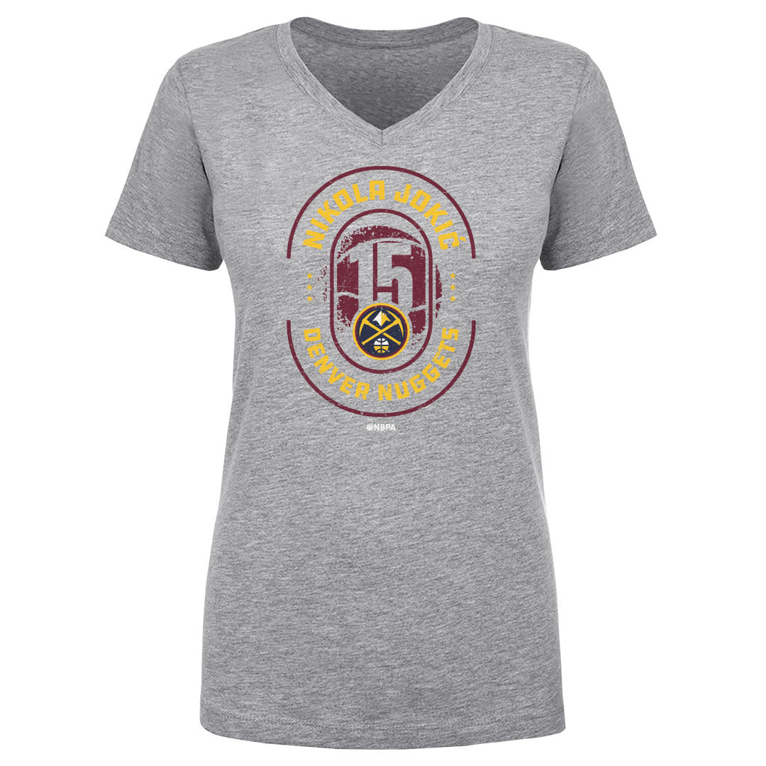 Nikola Jokic Women's V-Neck T-Shirt | 500 LEVEL