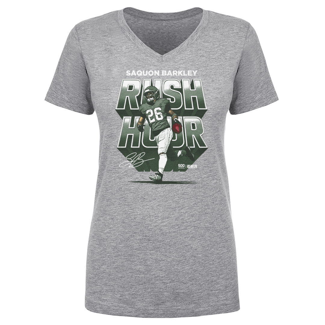 Saquon Barkley Women's V-Neck T-Shirt | 500 LEVEL