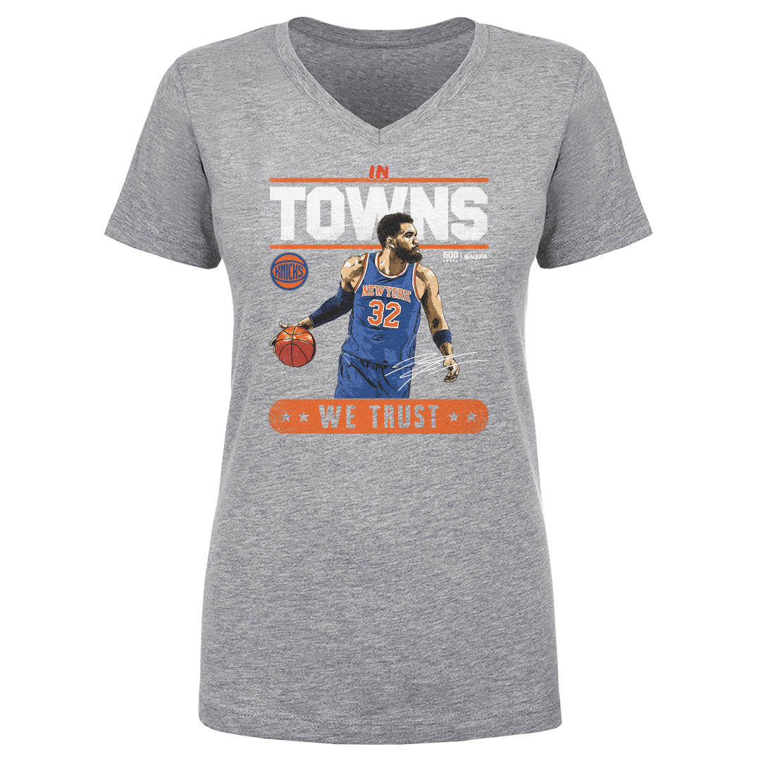 Karl-Anthony Towns Women's V-Neck T-Shirt | 500 LEVEL