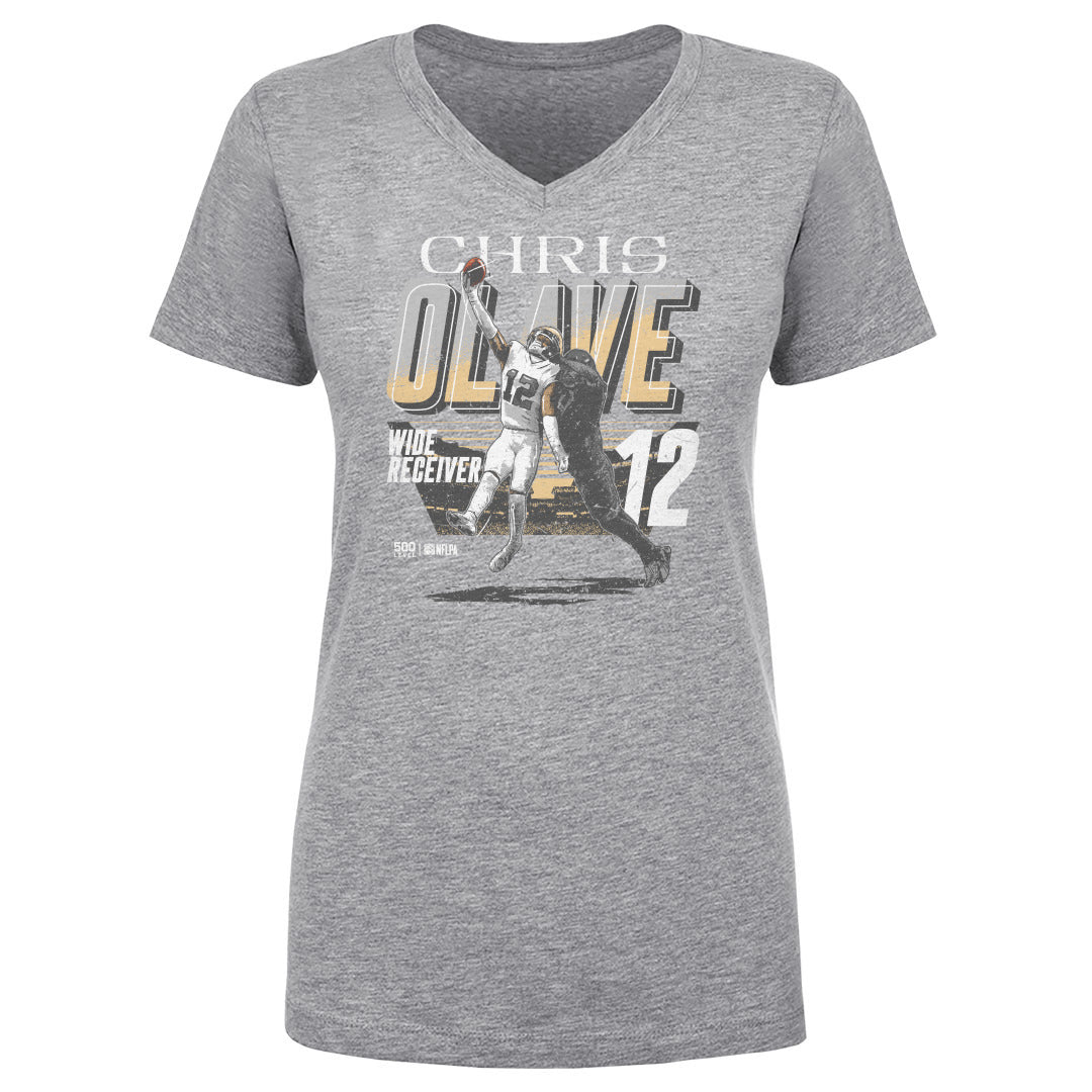Chris Olave Women's V-Neck T-Shirt | 500 LEVEL