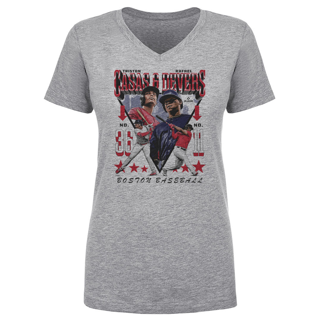 Rafael Devers Women's V-Neck T-Shirt | 500 LEVEL