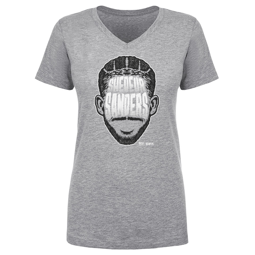 Shedeur Sanders Women's V-Neck T-Shirt | 500 LEVEL