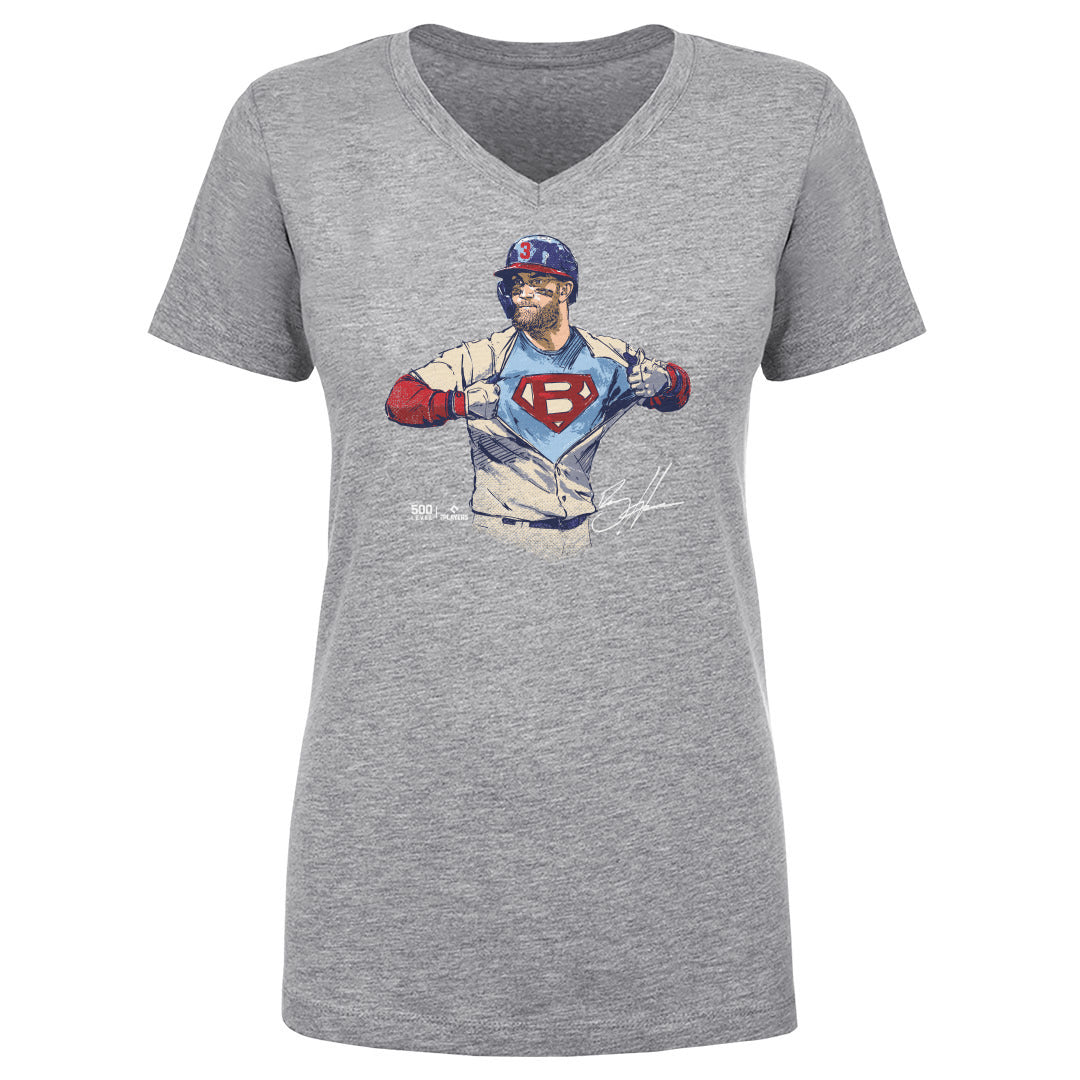 Bryce Harper Women's V-Neck T-Shirt | 500 LEVEL