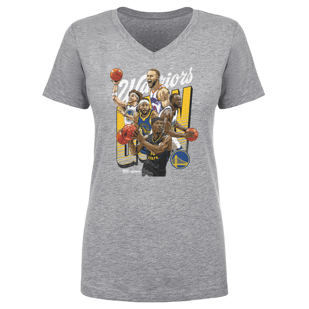 Golden State Warriors Women's V-Neck T-Shirt | 500 LEVEL