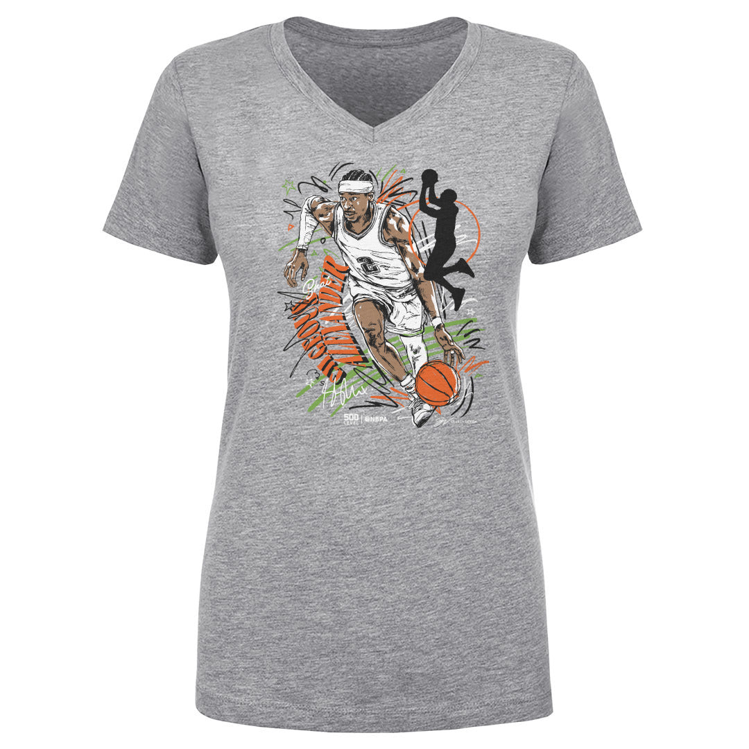 Shai Gilgeous-Alexander Women's V-Neck T-Shirt | 500 LEVEL