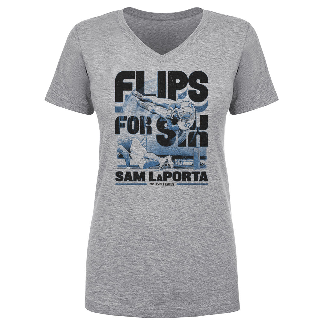 Sam LaPorta Women's V-Neck T-Shirt | 500 LEVEL