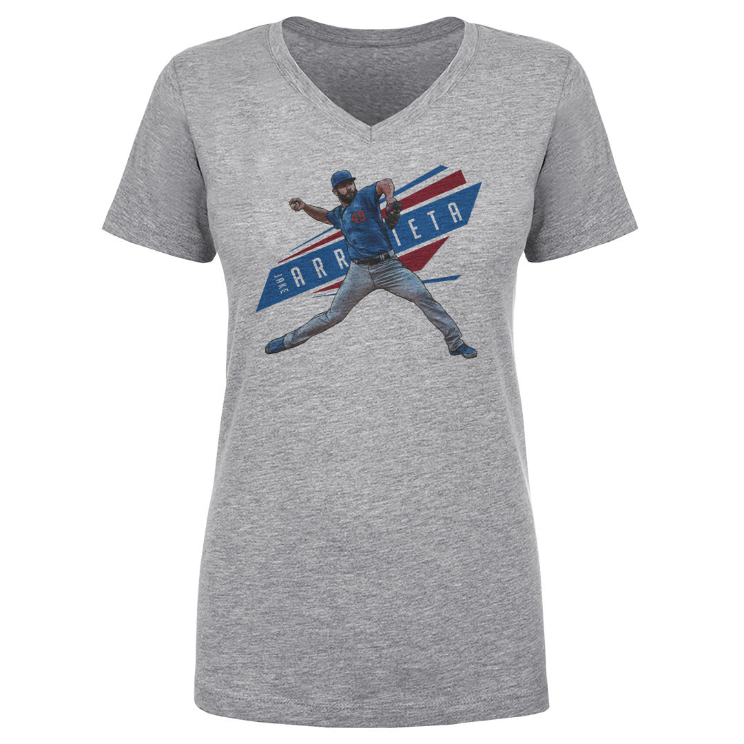 Jake Arrieta Women's V-Neck T-Shirt | 500 LEVEL