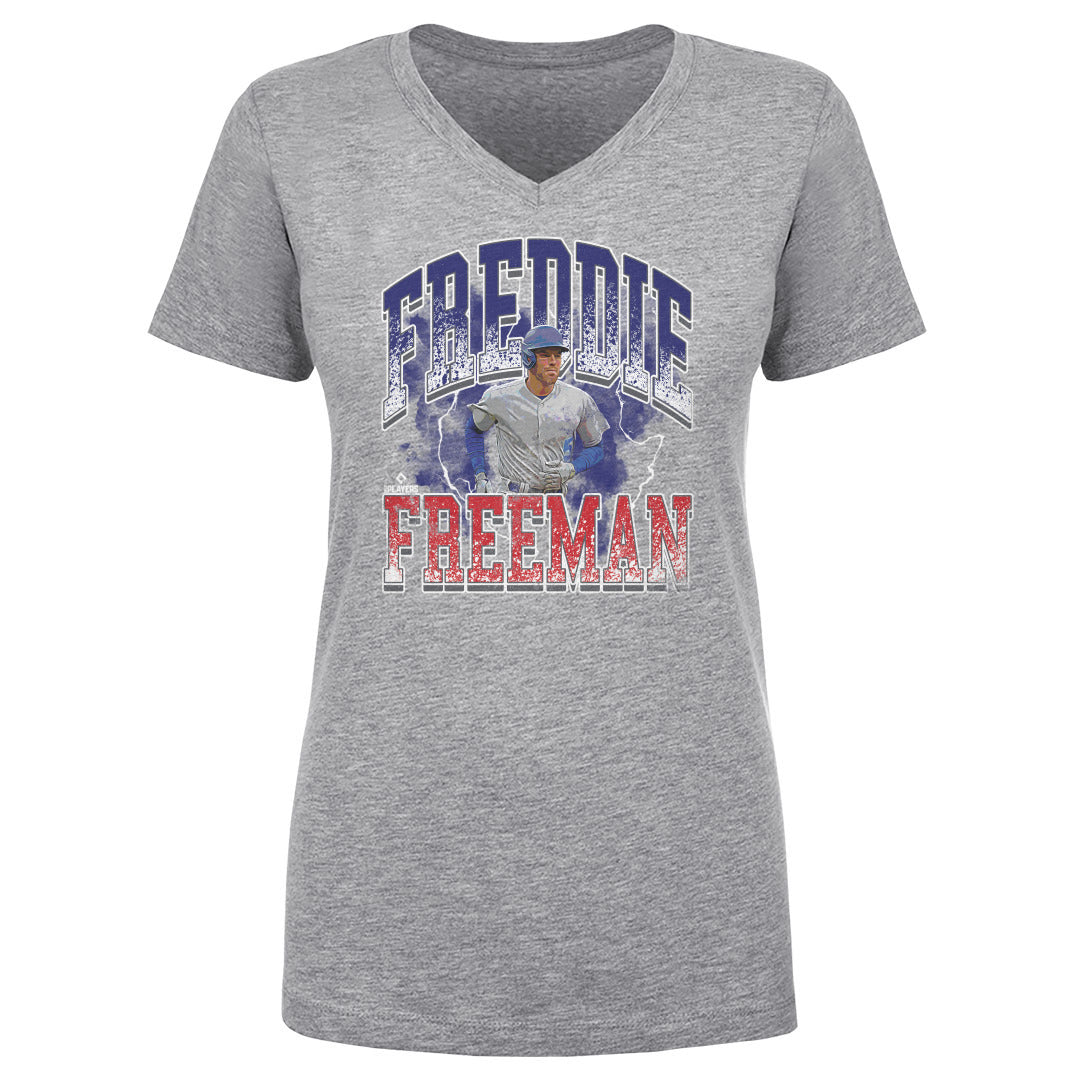 Freddie Freeman Women's V-Neck T-Shirt | 500 LEVEL