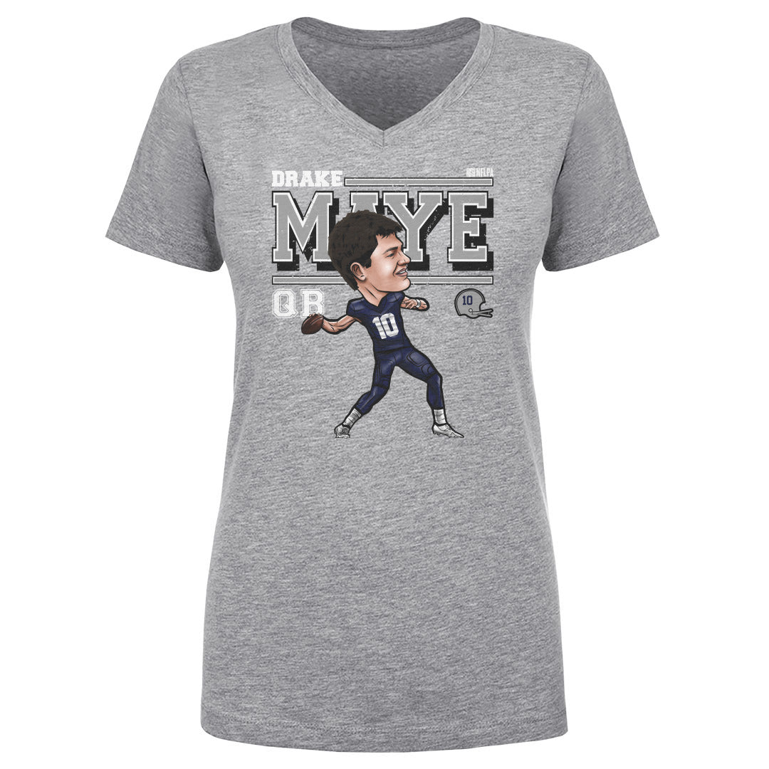 Drake Maye Women's V-Neck T-Shirt | 500 LEVEL