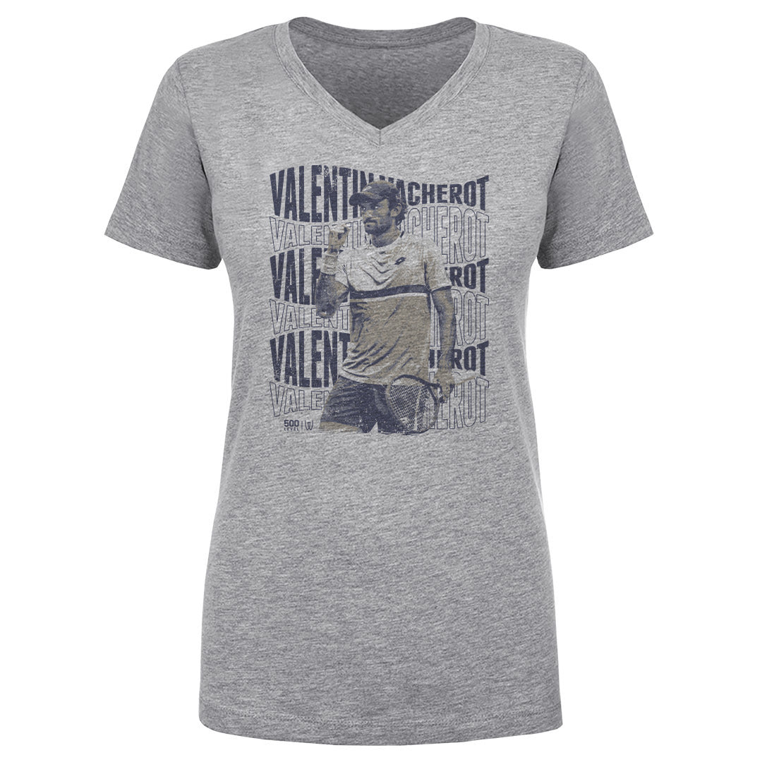 Valentin Vacherot Women's V-Neck T-Shirt | 500 LEVEL