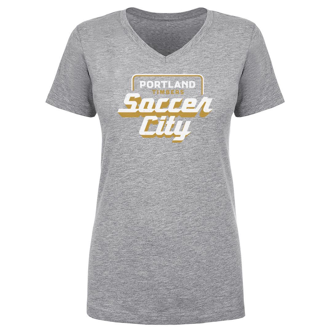 Portland Timbers Women's V-Neck T-Shirt | 500 LEVEL