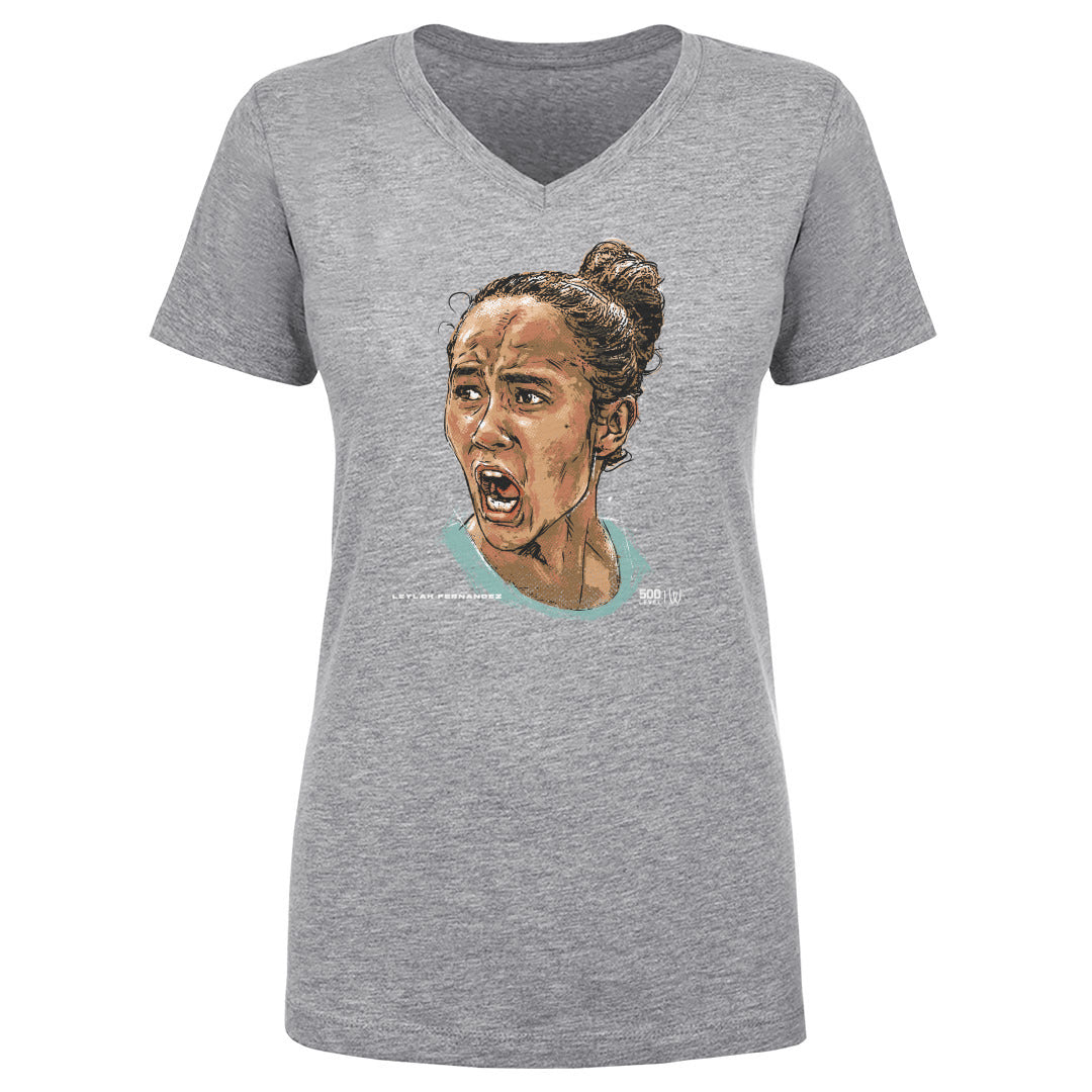 Leylah Fernandez Women's V-Neck T-Shirt | 500 LEVEL
