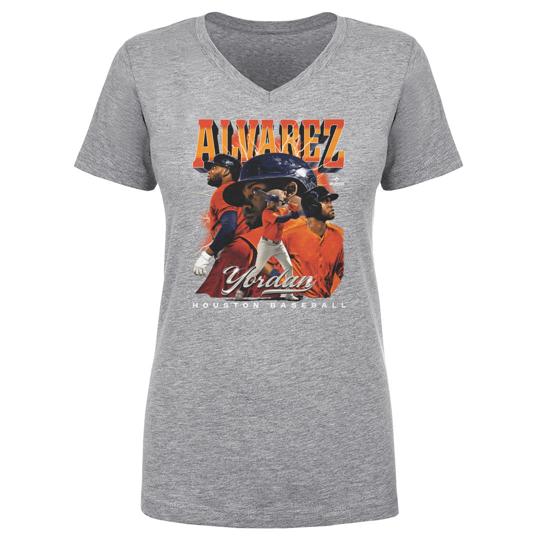 Yordan Alvarez Women's V-Neck T-Shirt | 500 LEVEL