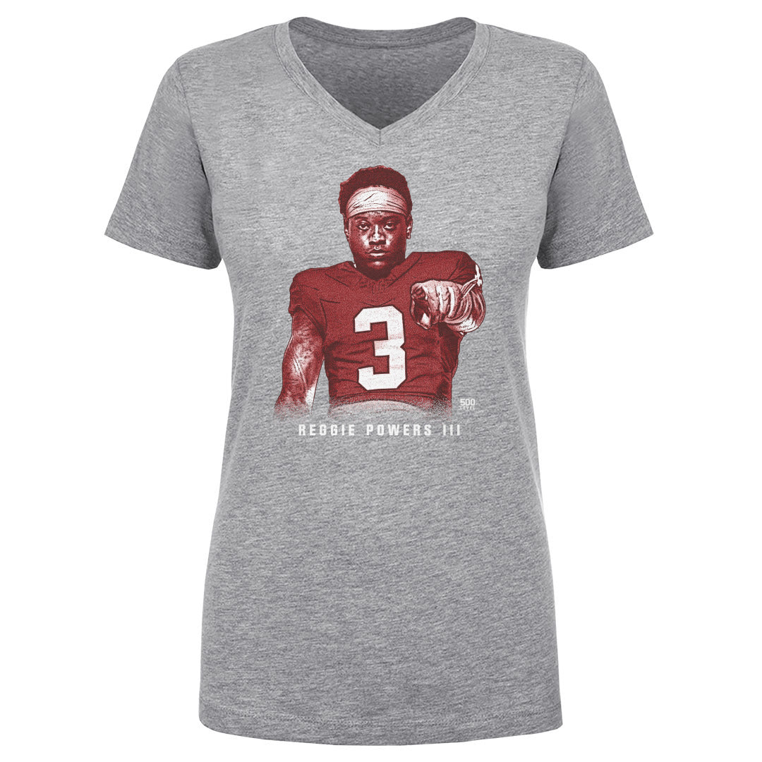 Reggie Powers III Women's V-Neck T-Shirt | 500 LEVEL