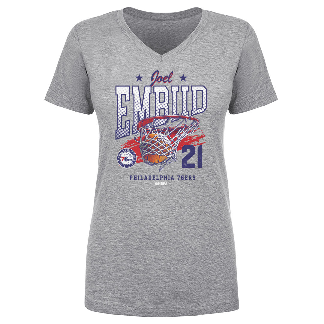 Joel Embiid Women's V-Neck T-Shirt | 500 LEVEL