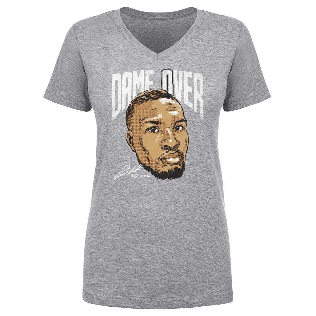 Damian Lillard Women's V-Neck T-Shirt | 500 LEVEL