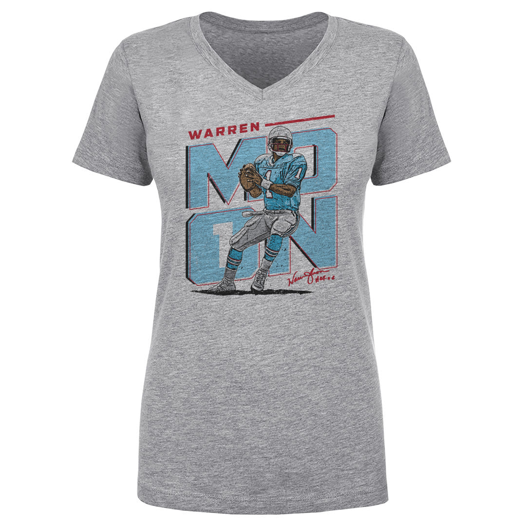 Warren Moon Women's V-Neck T-Shirt | 500 LEVEL